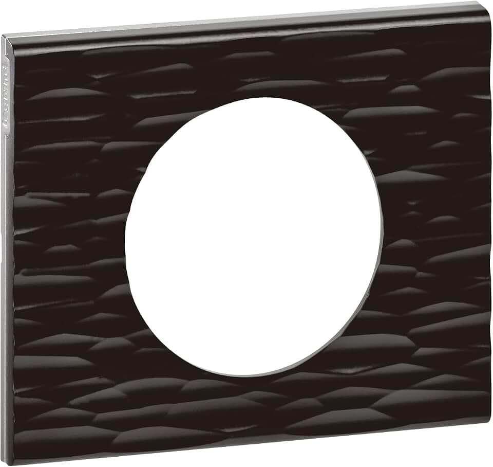 Legrand Céliane2 Platte mit Loch, schwarz, LEG69021