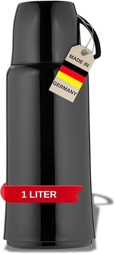 Helios Elegance Kunststoff-Isolierflasche 1,0 l schwarz