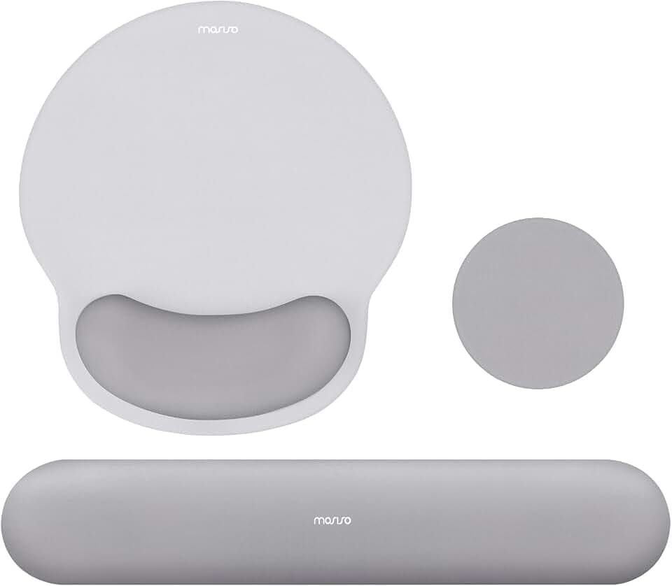 MOSISO Handballenauflage für Mauspad & Handauflage Tastatur Memory Foam Set