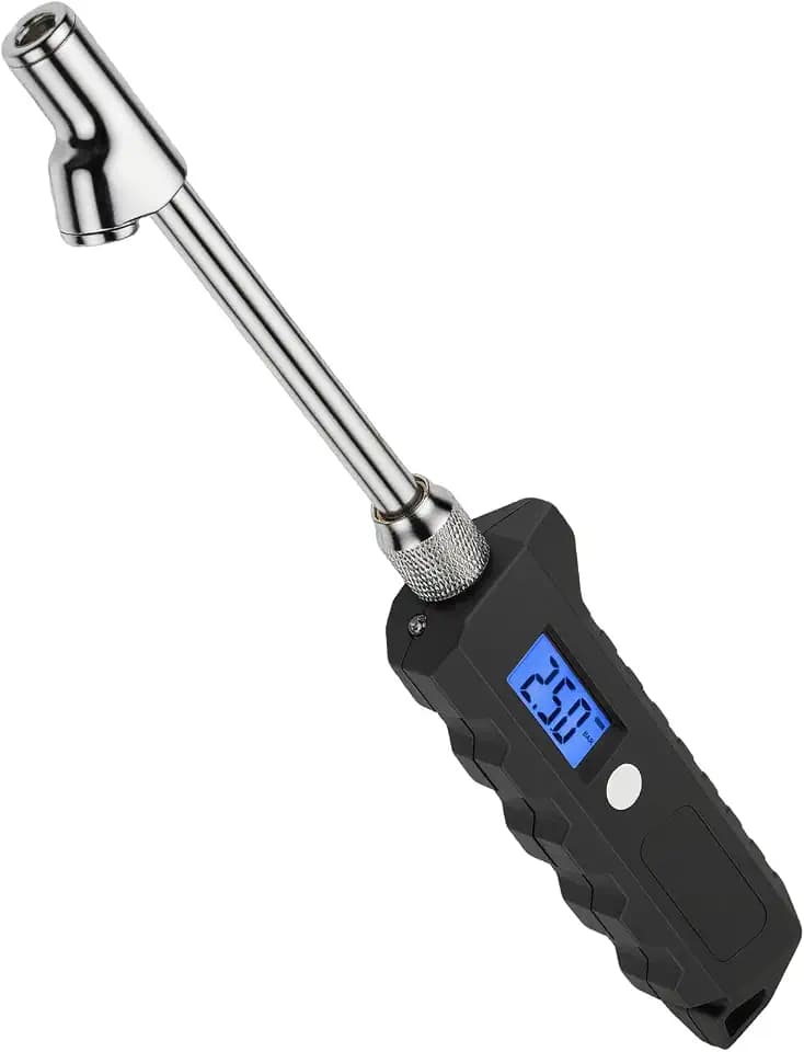 Digital Tire Pressure Gauge 0-230 PSI with Dual Head
