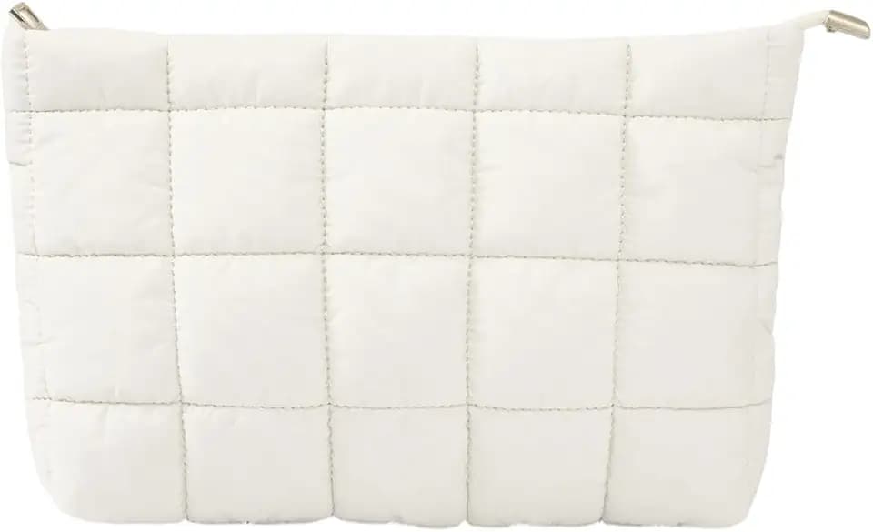 MOONTOUR Makeup Bag Organizer for Women Puffy Quilted Travel Toiletry Bag
