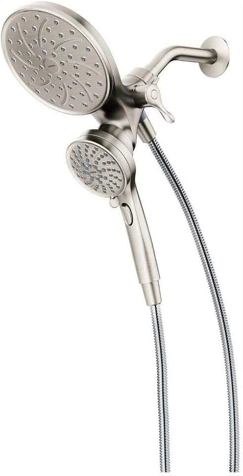 Moen 26008SRN Attract 6 Spray Hand Shower and Shower Head Combo Brushed Nickel