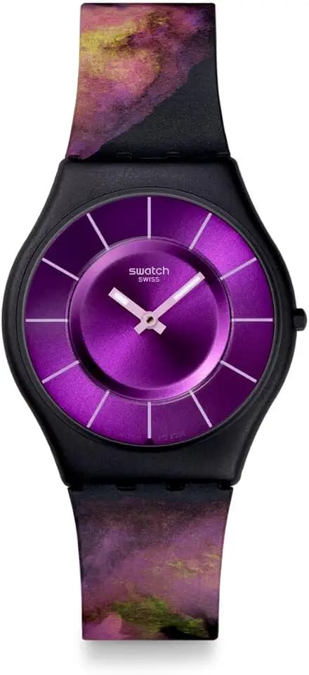 Swatch Skin Unisex Casual Watch Biosourced Quartz Water Resistant Paradise Bloom