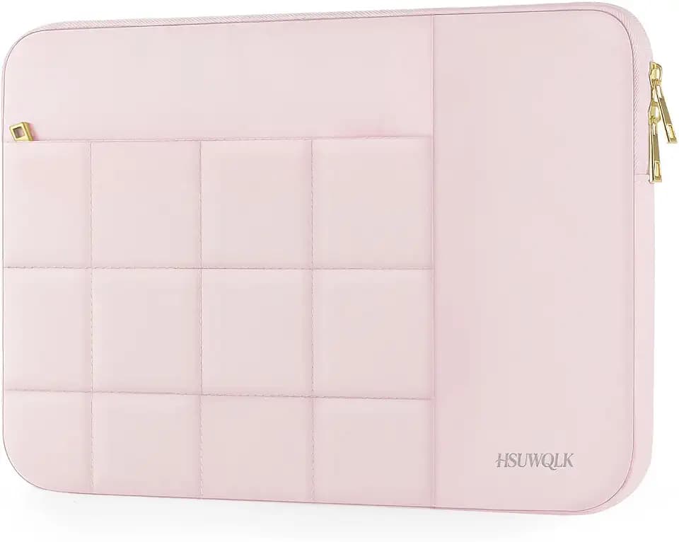 Laptop Case 13.3 inch,13-13.3 inch Puffy Laptop Sleeve, Pink