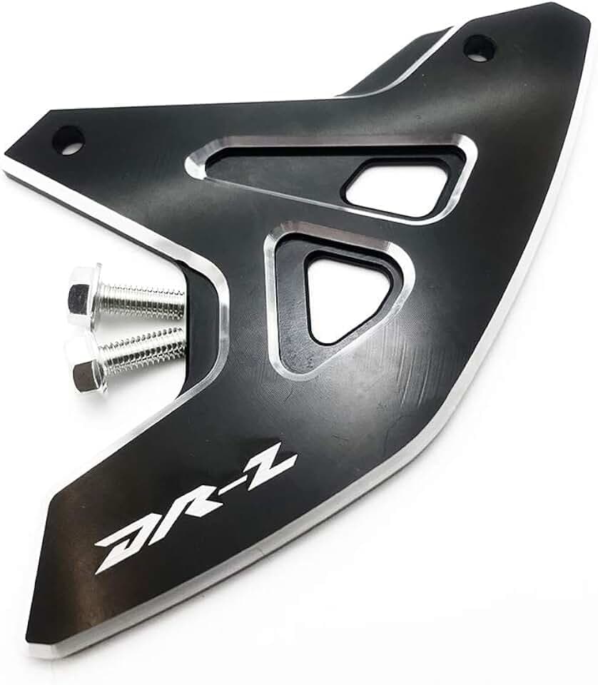 for Suzuki DRZ DR-Z 400SM 2000-2024 CNC Rear Brake Disc Guard Protector Cover DRZ400SM (Black)