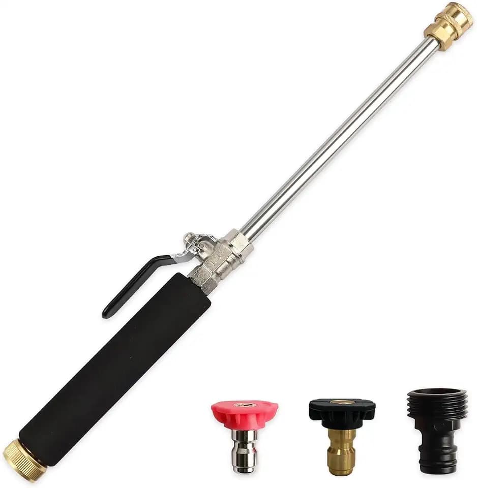 High Pressure Hose Nozzle for Garden Car,Heavy Duty Metal Jet Nozzle for High Power washers Outdoor Clean