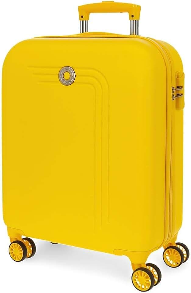 Movom Riga Kabinenkoffer Gelb 40x55x20 cms Hartschalen ABS Kombinationsschloss 37L 2,8Kgs 4 Doppelräder Handgepäck