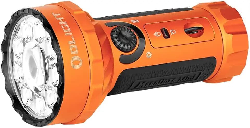 OLIGHT Marauder Mini orange LED Taschenlampe Große Reichweite akkubetrieben 7000lm 462g