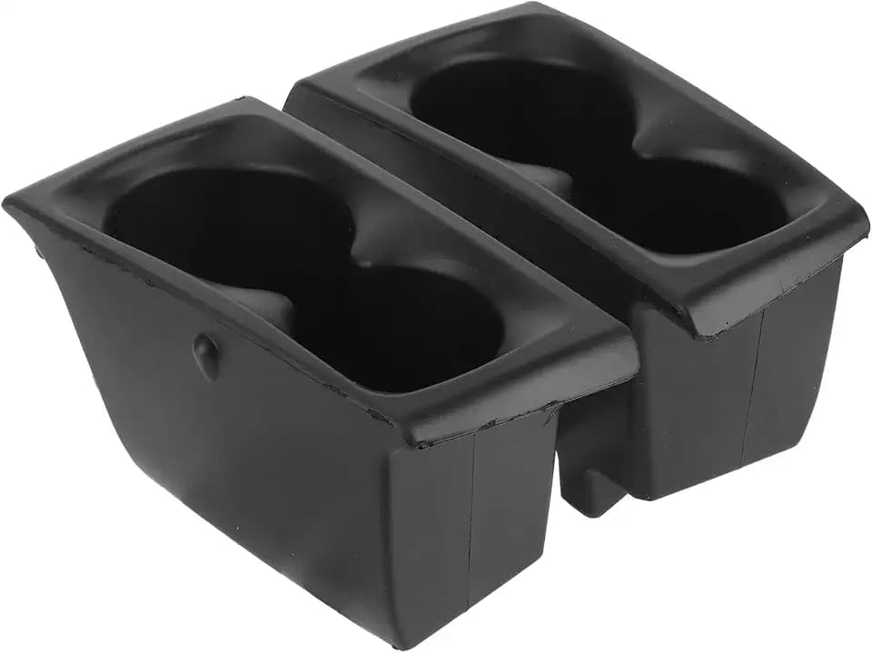 Cup Holders Insert Door CupHolder Ram 1500 Accessories for Right and Left Pocket Compatible with 2019-2024 Ram 1500 DT Replace OE# 5YK46TX7AC 5YK47TX7AC - Dodge Ram Cup Holder Insert Set