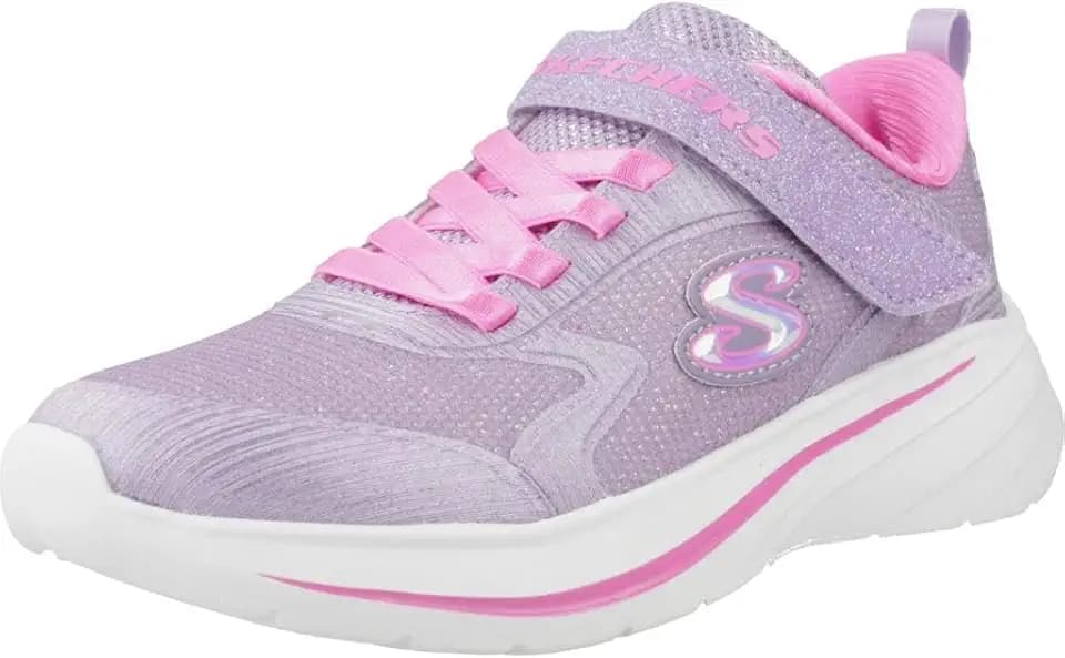 Skechers Girls' Wave 92 Sneaker Shoe