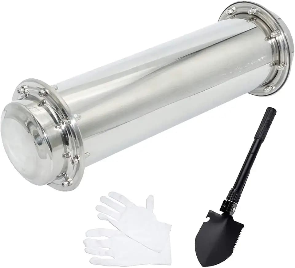 Large 19.5inch Stainless Steel Time Capsule Waterproof Container/Storage Bury