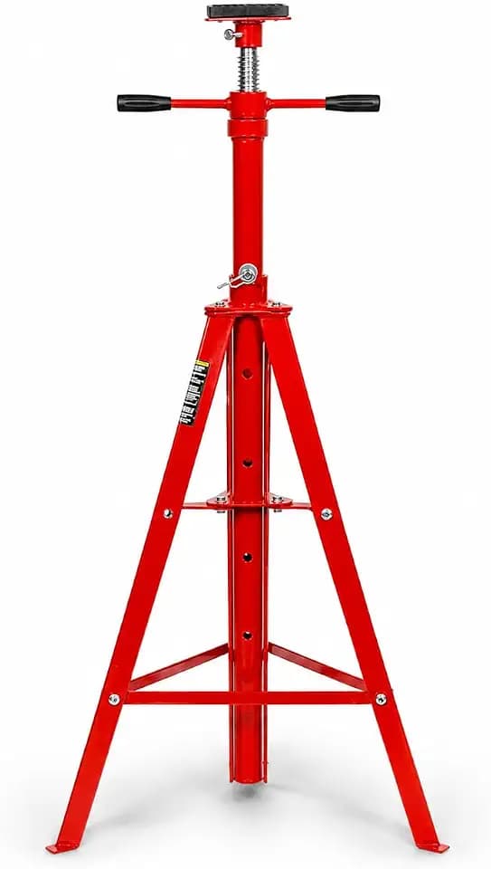 Stark USA Underhoist Tripod Stand 2 Ton Capacity High Lift Jack Stand Reach Under Hoist Stand High-Position Lift Range 4,000lbs Capacity, Red