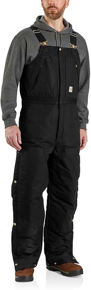Carhartt Men's Loose Fit Firm Duck Insulated Biberall