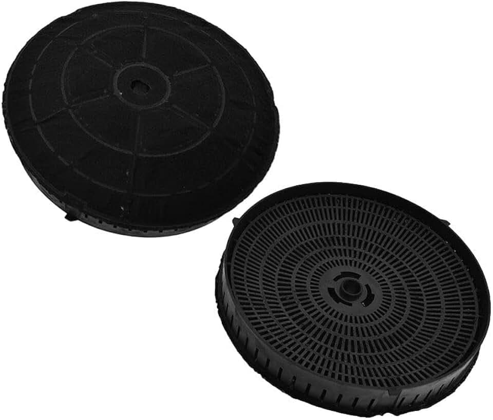 AllSpares Aktivkohlefilter (2 St.) für Dunstabzugshauben geeignet für Elica CFC0038668 | IKEA NYTTIG FIL 440 | Bauknecht 482000009691 | Ø173mm (1)