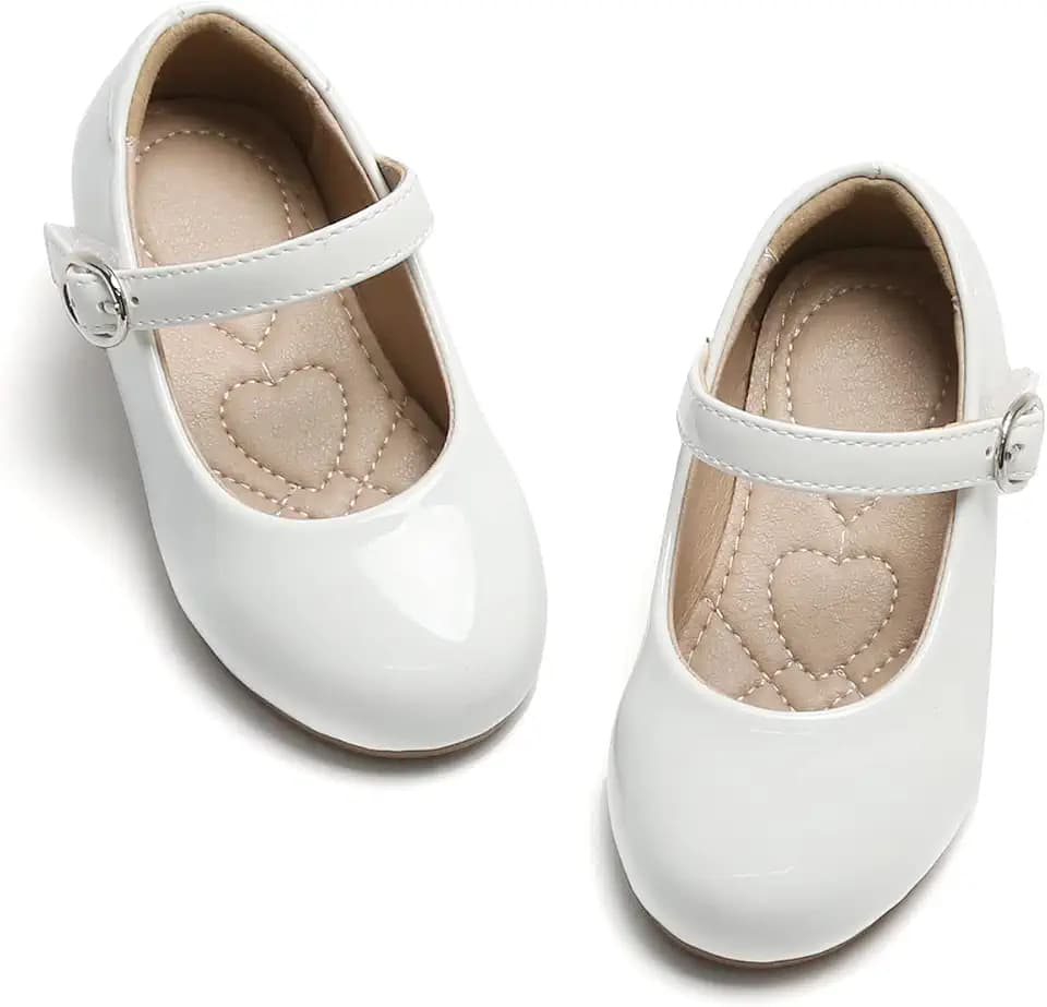 ESTINE Mary Jane Flats for Toddler Girls Dress Princess Wedding Ballet Shoe