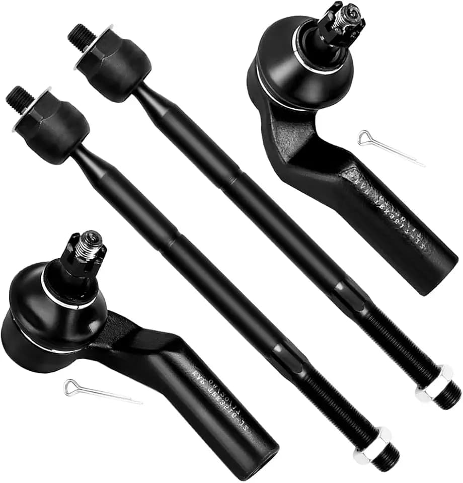 SCITOO 4pcs Front Suspension Kit Inner Tie Rod End Outer Tie Rod End Fit 2004-2013 For Mazda 3 2009-2013 For Mazda 3 Sport 2006-2017 For Mazda 5