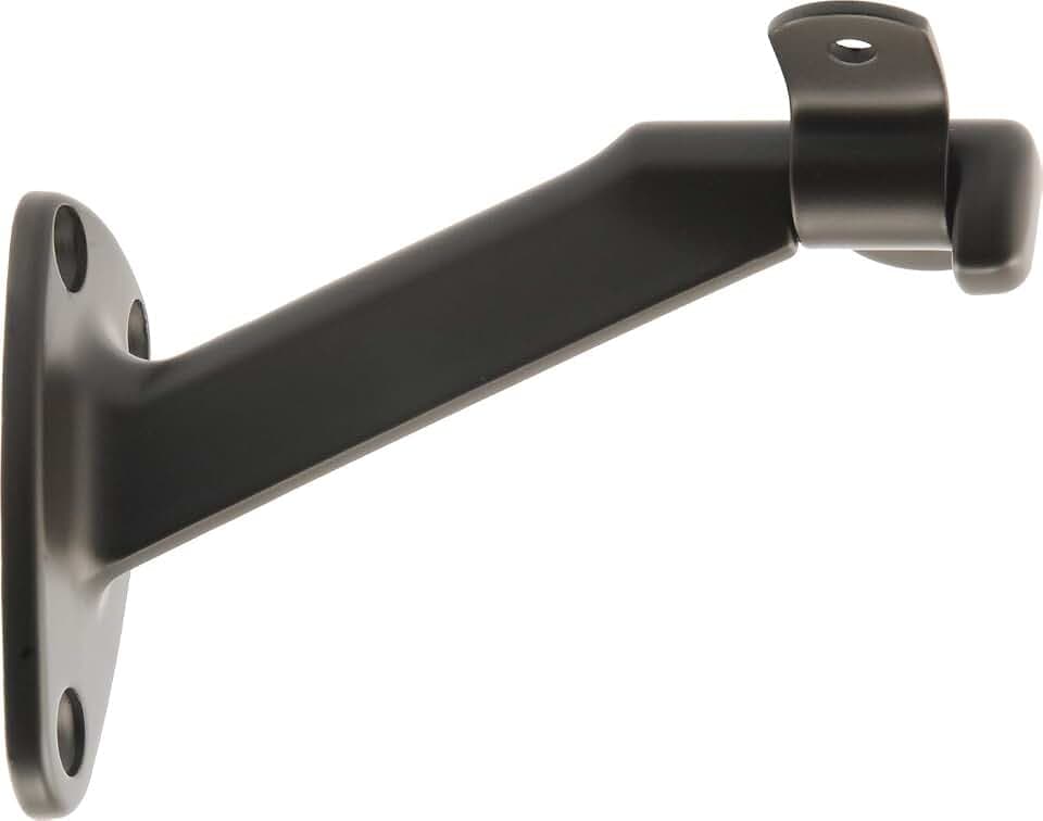 Hardware Essentials Extended Neck Handrail Bracket, Oil Rubbed Bronze, 1 Pack