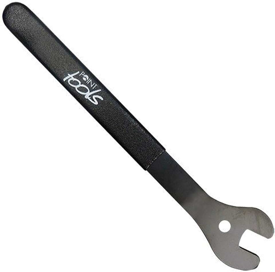 Point Werkzeug Pedalschlüssel - gummierter Griff - SW 15, schwarz, 280 mm,