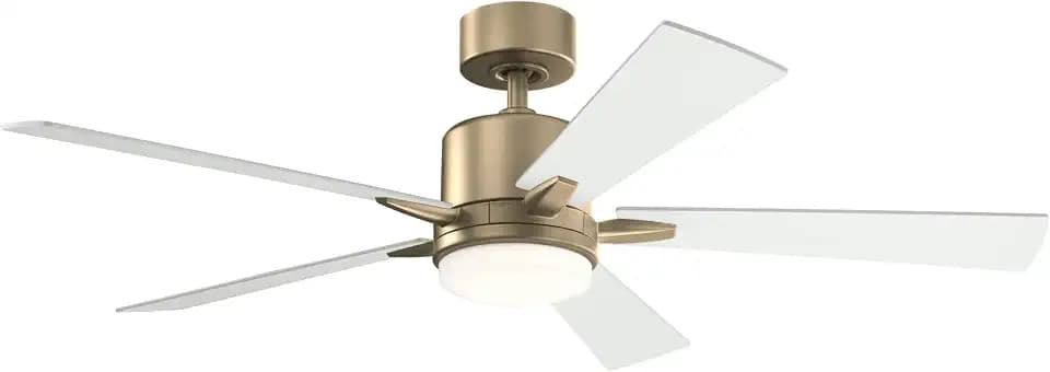 Kichler Lucian Elite 52" Ceiling Fan with LED Light, Bronze
