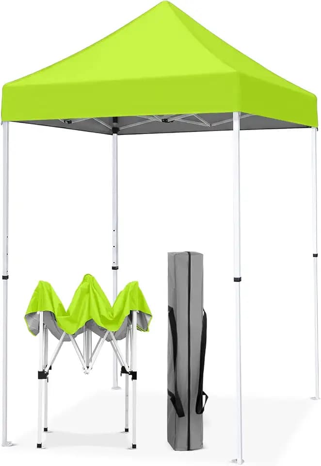 EAGLE PEAK 5x5 Pop Up Canopy Tent, Neon Green