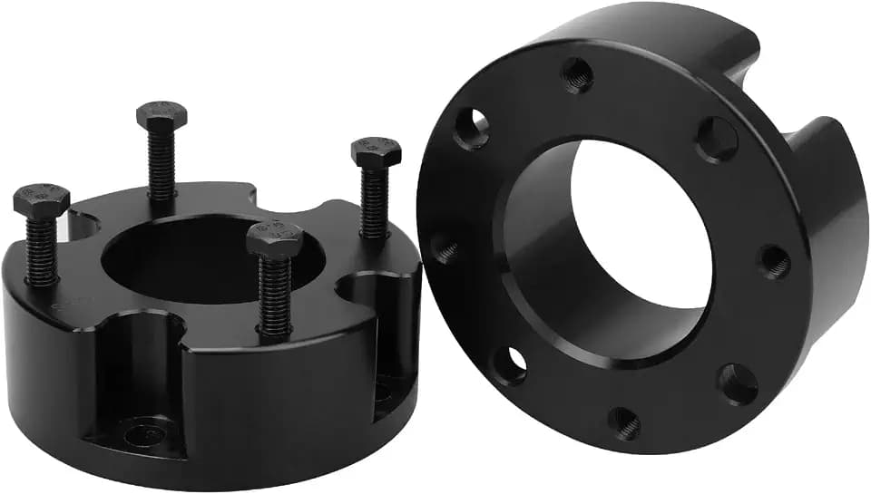 IRONTEK Front Leveling Kit Raise 3" Strut Lift Spacers Fit for Toyota 2007-2024 Tundra/ 2007-2024 Sequoia Suspension Level Kit 3 inch (ID-72.58mm OD-139mm Black)