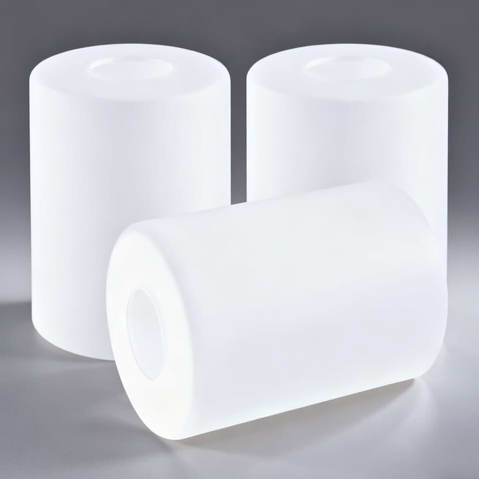 GO&SO 3PcS Clear Glass Lamp Shade,5.9" H,3.94" D,1.65" Fitter,Cylinder