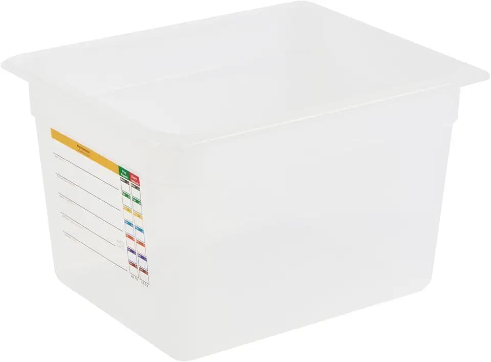 Restaurantware Rectangle White Polypropylene Half Food Pan