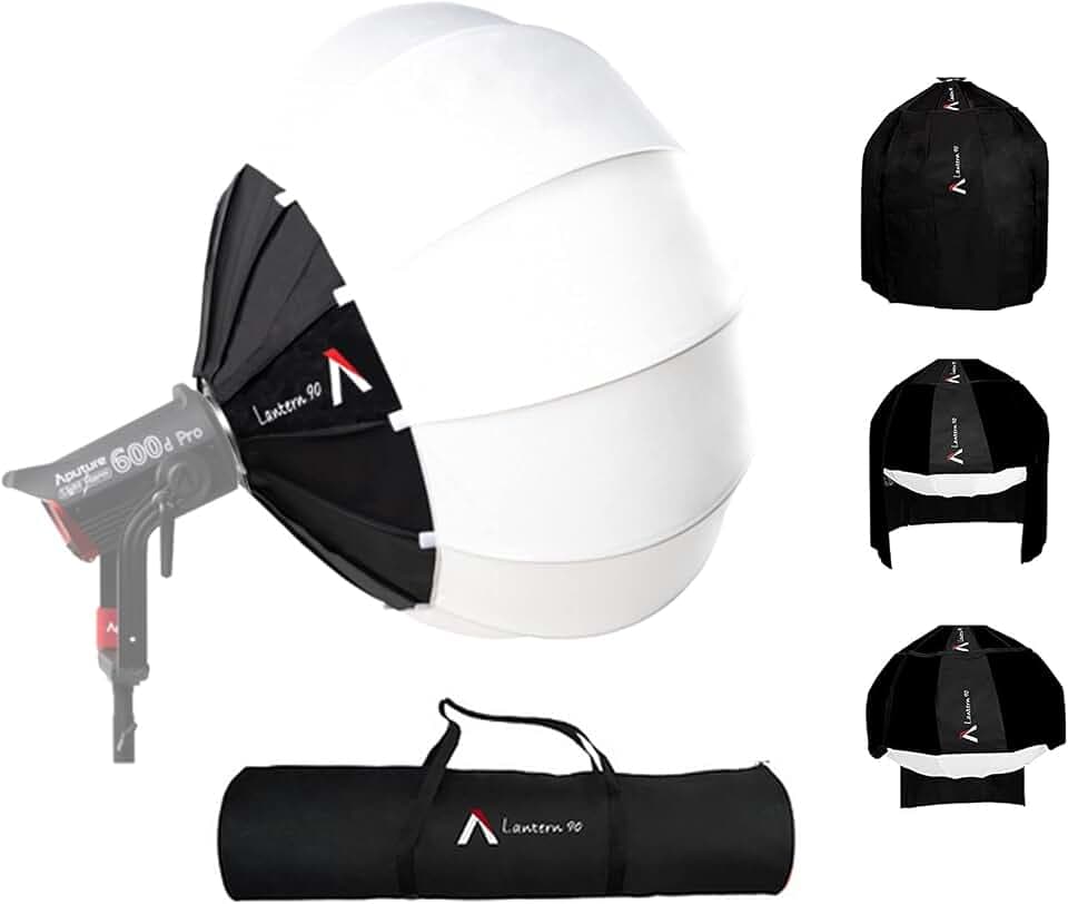 Aputure Lantern 90cm Softbox with Hook-and-Loop Skirt for Amaran Halo 600x