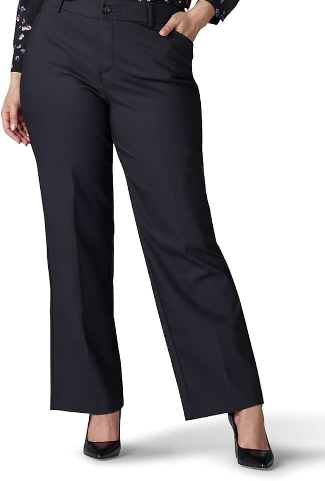 Lee Women's Plus Size Ultra Lux Comfort with Flex Motion Trouser Pant