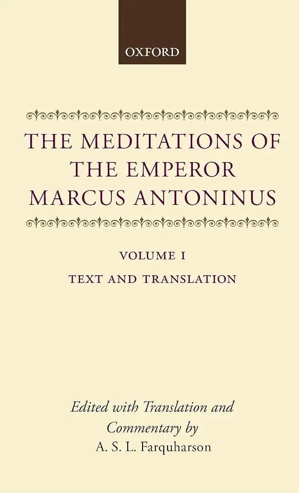 MEDITAT EMPER MARCUS ANTONINUS V1 C: Text and Translation