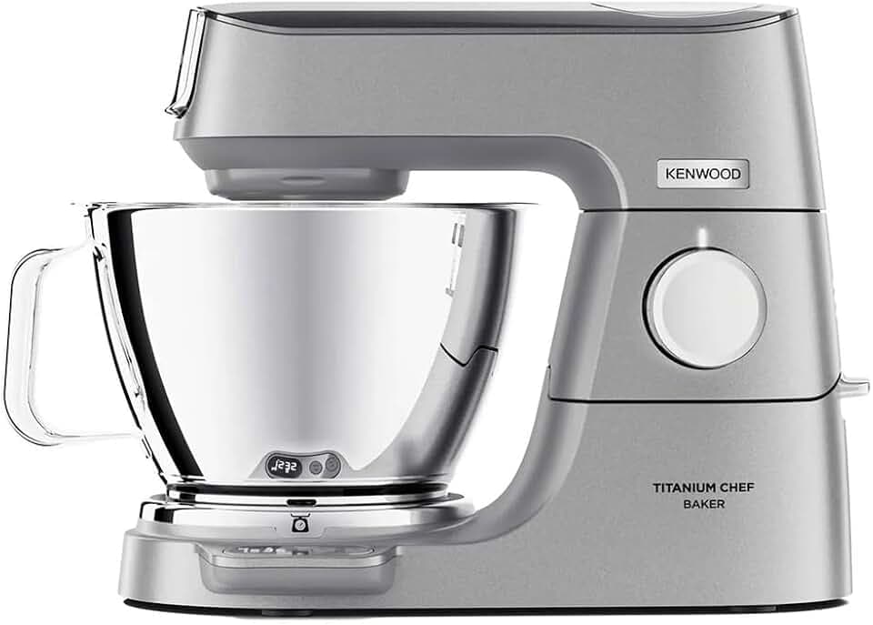 Kenwood Titanium Chef Baker - Küchenmaschine 5l+3,5l Schüsseln 1200W Silber