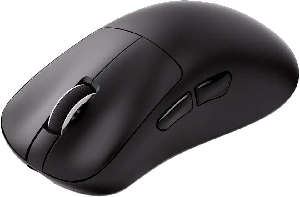 Akko Nest Wireless Gaming Mouse, 8K Polling Rate with PAW 3950 Sensor, 30000 DPI, 49g Lightweight,Omron Mechanical Switches, BT/2.4G/Wired Computer Mouse, Black