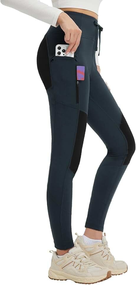 baleaf Women's Fleece Leggings Water Resistant for Hiking
