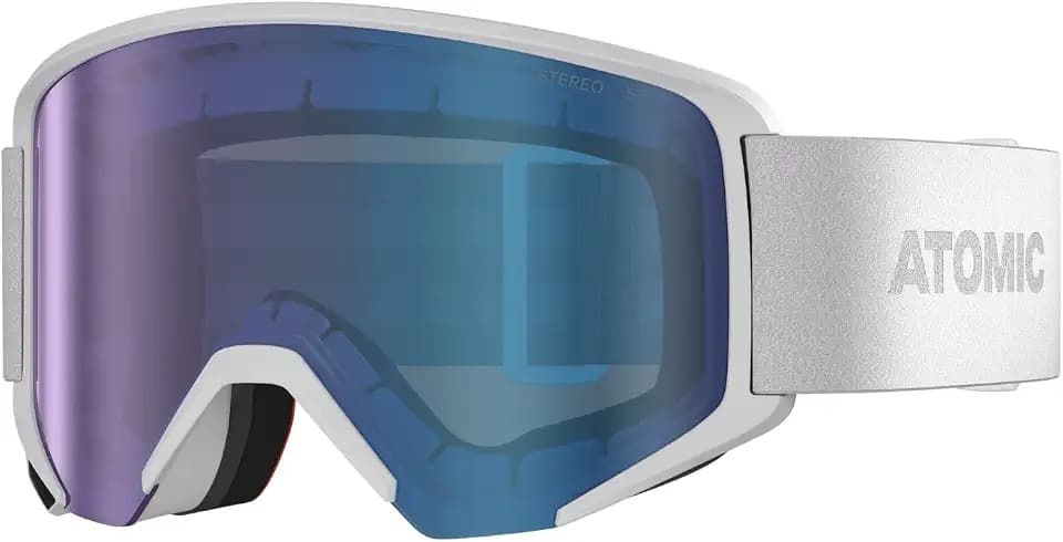ATOMIC SAVOR STEREO Skibrille I Ski- & Snowboardbrille mit Stereo Scheibentechnologie für klare Sicht I Damen- & Herren-Ski-Brille mit Live Fit Rahmen für individuelle Passform