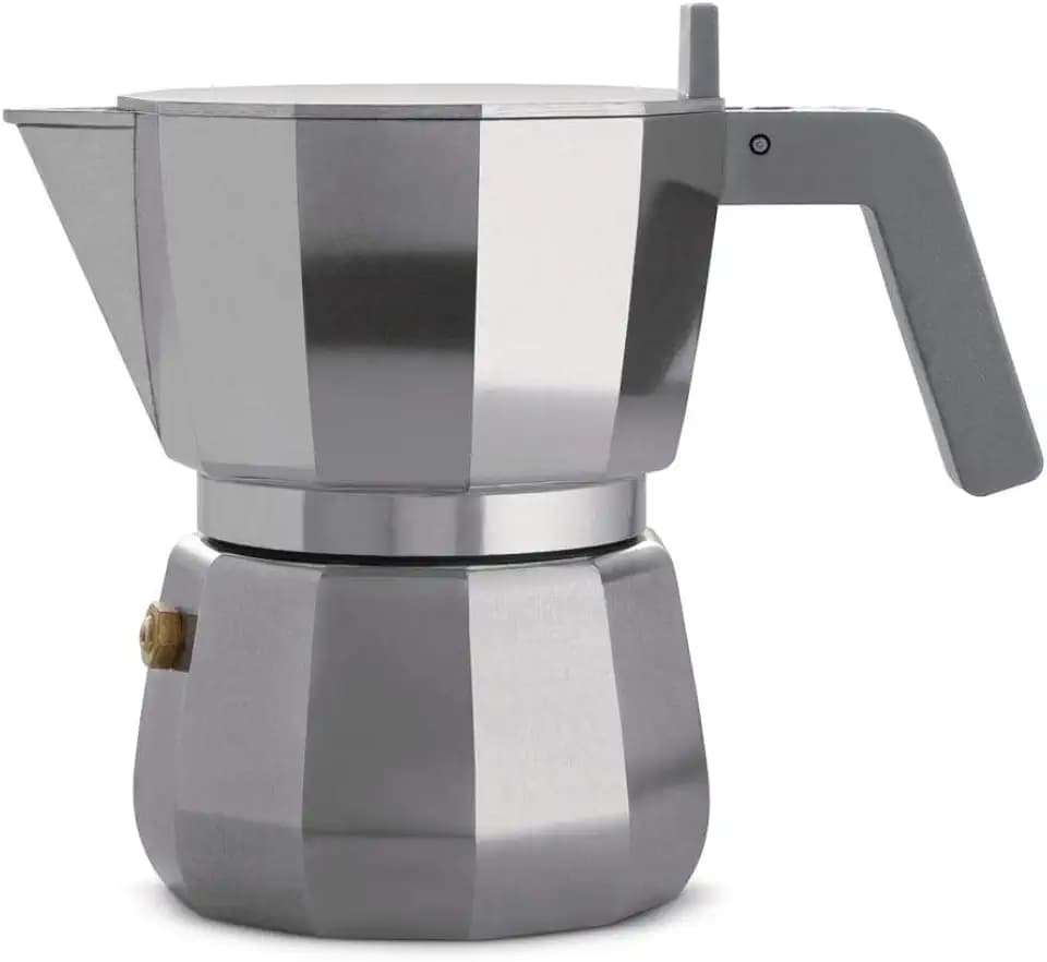 Alessi DC06/3 Espressokocher Aluminium, Grau