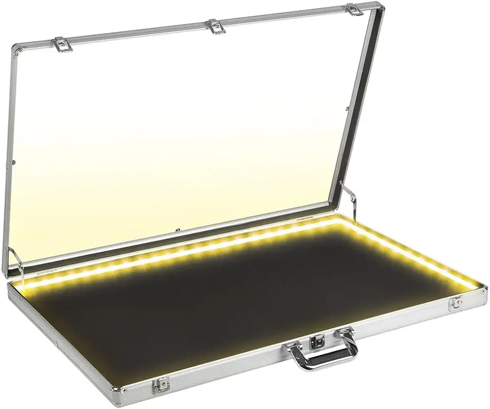 DuvinDD Card Display Case with LED Light for Trading Card, 34 x 22 inch