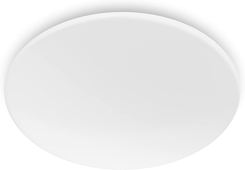 Philips Moire Deckenleuchte, 17 W, 2700 K, warmweißes Licht, weiß, IP20, flimmerfrei