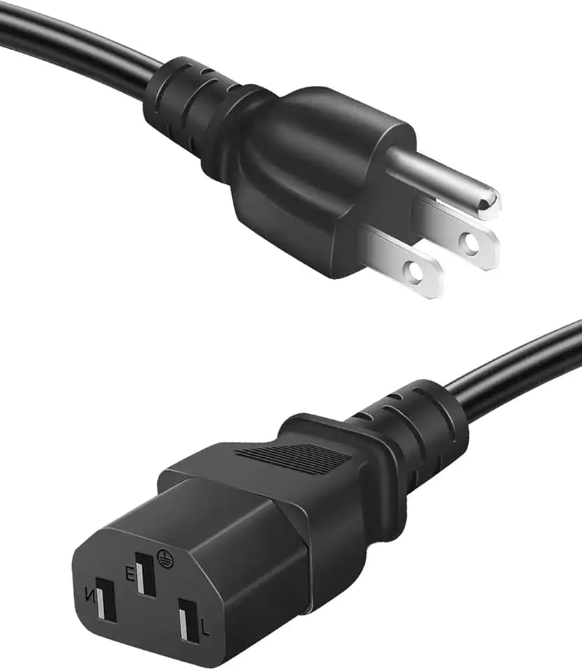 AC Power Cord for ION Block Rocker, ION Pathfinder, ION Tailgater Bluetooth Speaker, Monster Rockin Rolle, Guitar Amplifier Universal 3 Prong Charger Cable Replacement 6 Feet