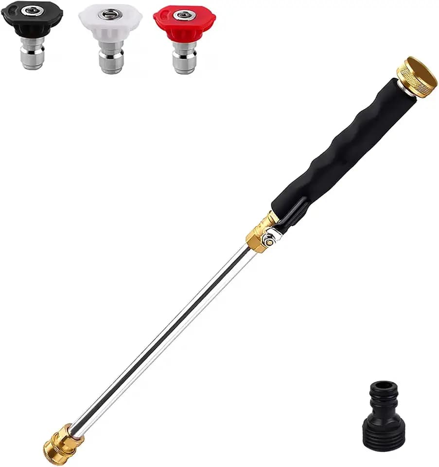 Jet Nozzle Wand with 3 Tips & Quick Connectors for Garden,Black
