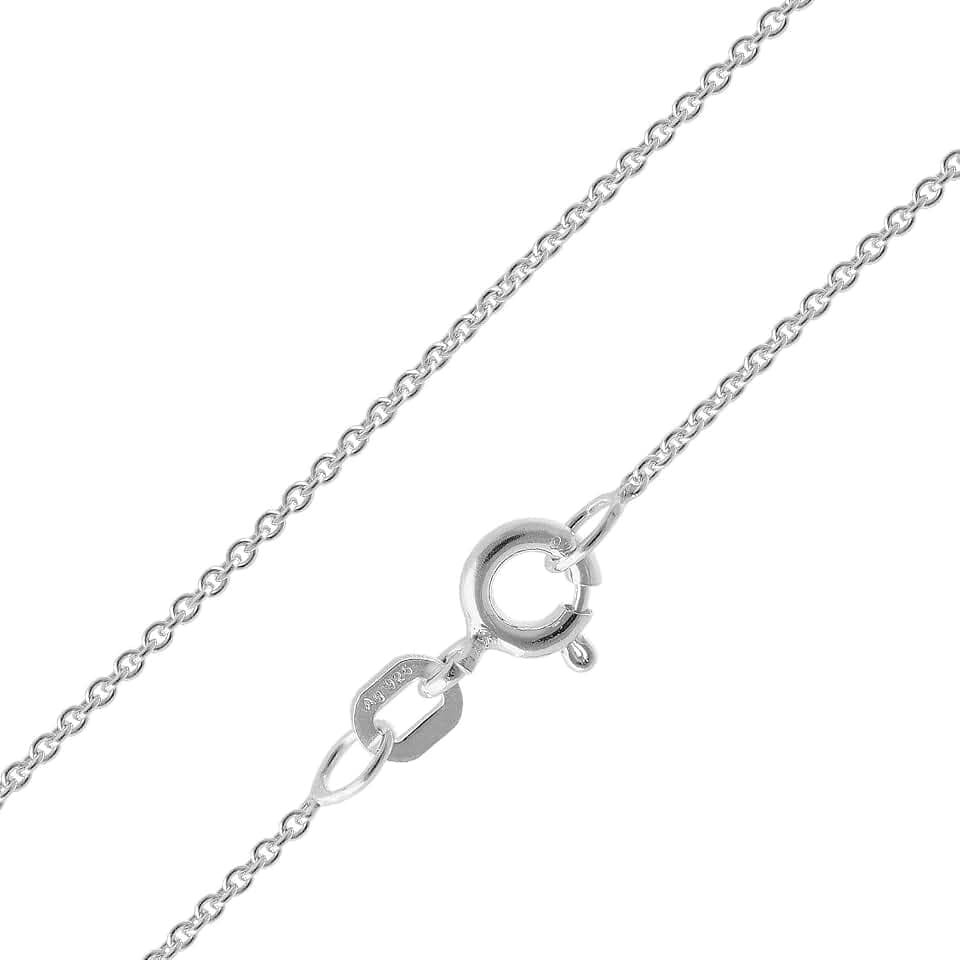 trendor Feine Ankerkette 925 Silber Kette ohne Anhänger 1,1 mm 15700