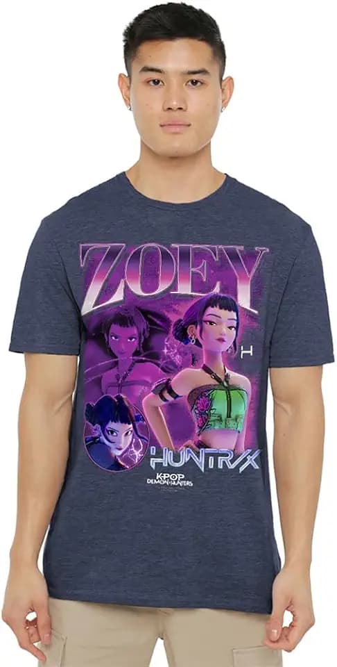 KPop Demon Hunters Unisex K-pop Demon Hunters - Huntrix Huntr/X Zoey Bootleg Unisex T Shirt T-Shirt