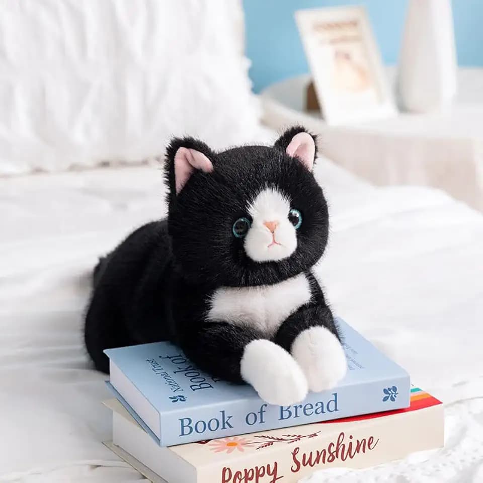 Black Weighted Stuffed Animals for Adults 5Lbs 26", Soft and Cuddly Black Large Weighted Cat Plush, Realistic Cat Stuffed Animal
