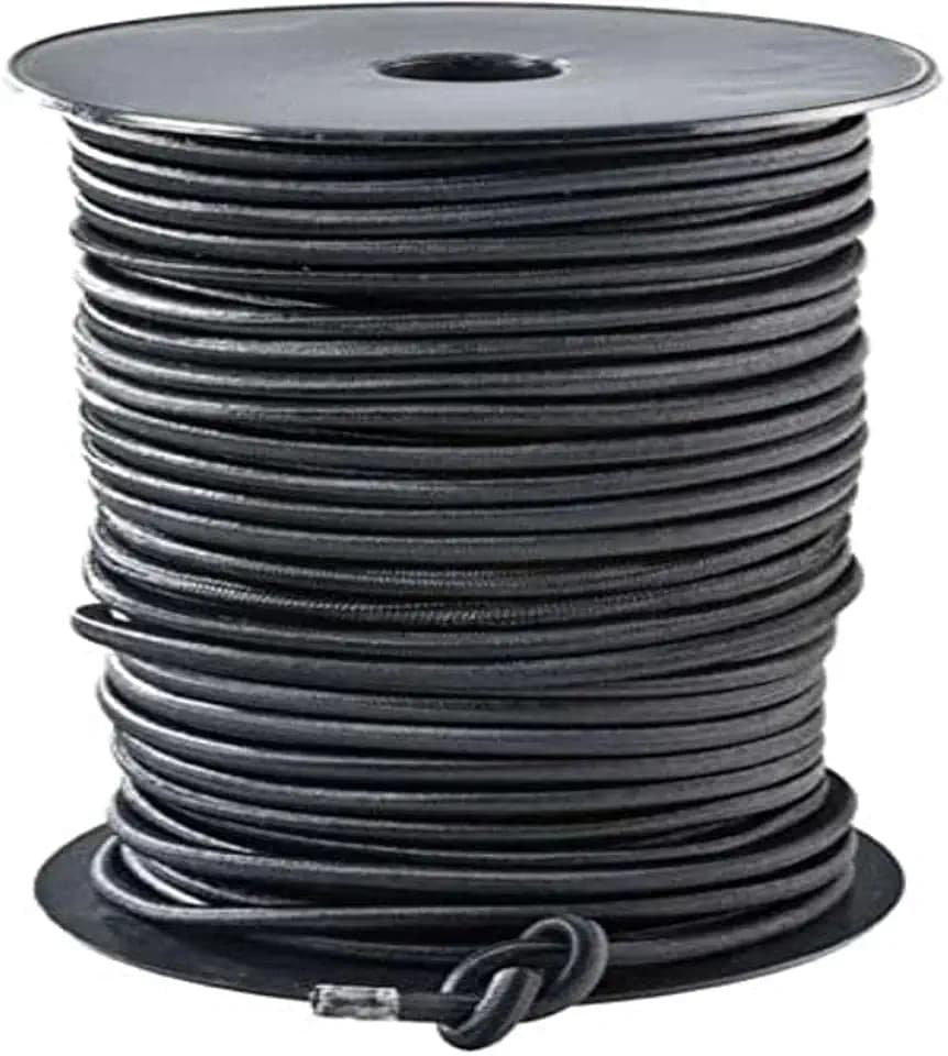WERKA PRO Schwarzes elastisches Band Ø 8mm x 20m