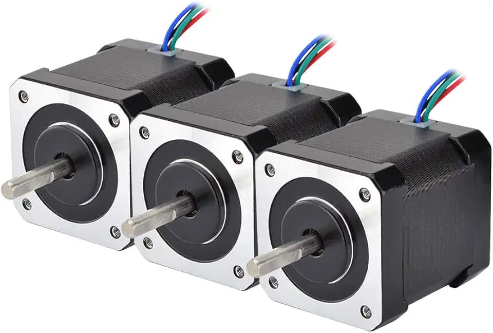 STEPPERONLINE 3 PCS Nema 17 Schrittmotor 59Ncm2A 42x48mm 4Drähte 1m Kabel