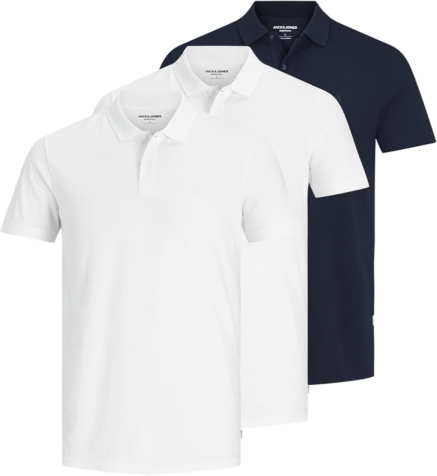 JACK & JONES Jjebasic Polo Ss 3Pk Mp Noos