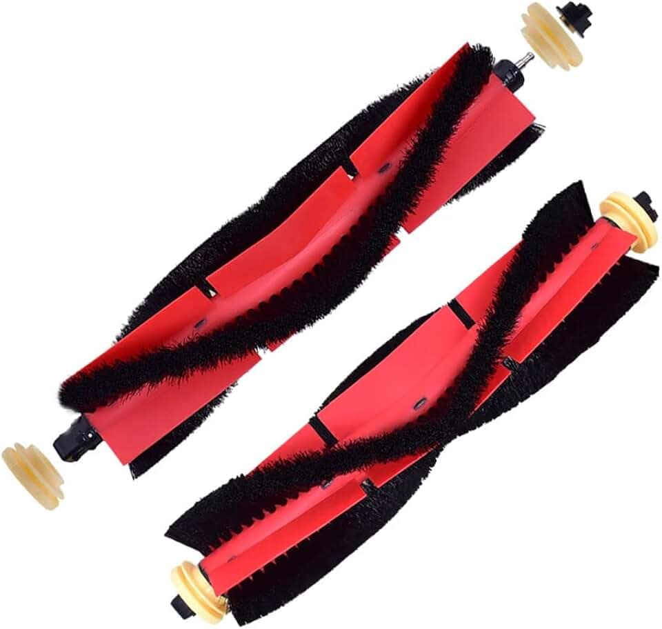 Ersatz-Hauptbürstenrollen, kompatibel mit Roborock S6 MaxV, S6, S6 Pure, S5, S5 Max, S50, S51, S4, E5, E4, E25, E35, E2, abnehmbare, leicht zu reinigende Roboter-Staubsaugerteile, 2 Stück.