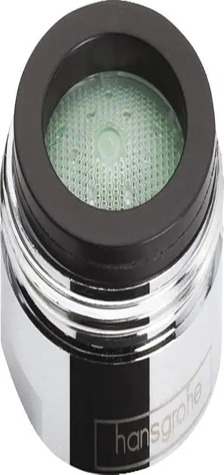 hansgrohe wassersparender Luftsprudler Wasserhahn, mit Durchflussbegrenzer 5 l/min, 1 Stück, M24x1, Strahlregler, Perlator für Wasserhähne