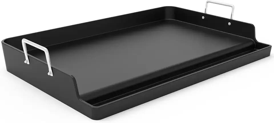 COZEER Cast Iron Griddle 23＂×16＂×3＂, Thickened Griddle for Gas Grill