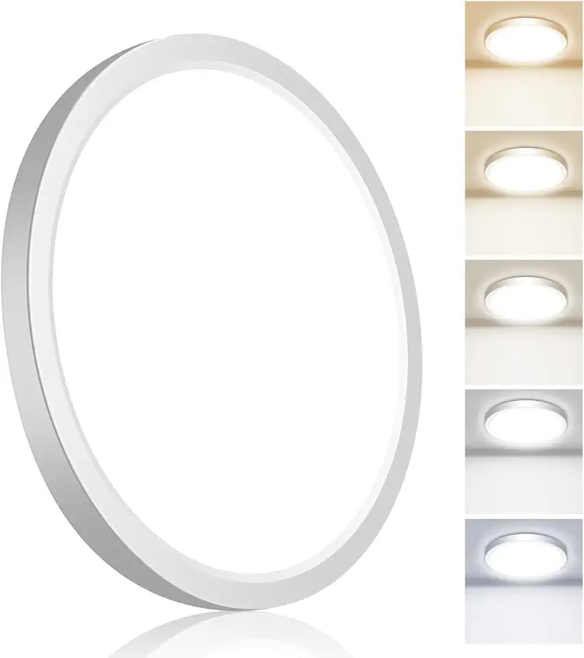hepside Flush Mount Ceiling Light 7Inch,5 Color Temperature Light Fixture