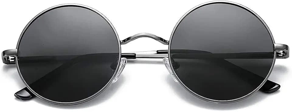 COASION Small Round Polarized Sunglasses Women Men